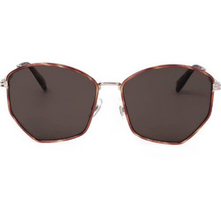 Marc Jacobs MJ1042S Γυναικεία Γυαλιά Ηλίου Πολυγωνικά Μεταλλικά Ασημί με Καφέ Φακό