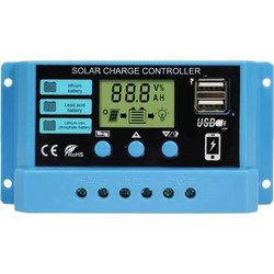 PMW-30A Solar Controller 30A 12/24V με Έξοδο USB