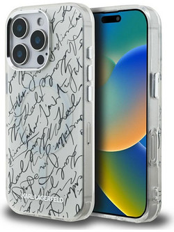 Karl Lagerfeld Iml Karl Script Pattern Magsafe - iPhone 16 Pro Max - Λευκό