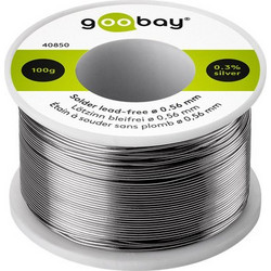 GOOBAY GOOBAY σύρμα συγκόλλησης 40850 Φ0.56mm, χωρίς μόλυβδο, 100γρ, 1τμχ