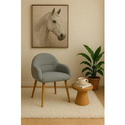 Stewe Home Πολυθρόνα Γκρι STE-002475-V4368