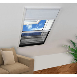 vidaXL Πλισέ Σίτα Παραθύρου Αλουμινίου 80x160cm 141131
