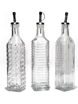 Φιάλη Λαδιού/Ξυδιού Διάφανο Γυαλί 500ml Σε 3 Σχέδια ArteLibre 06510418