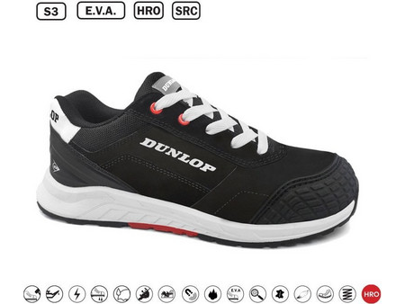 Dunlop Storm Αθλητικά Παπούτσια Ασφαλείας S3 Αδιάβροχα Μαύρα