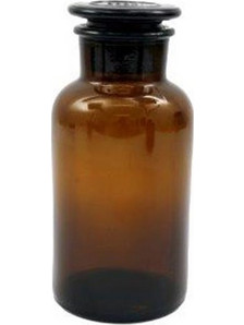 Μπουκάλι γυάλινο καφέ 500ml/8x17cm - Plastona