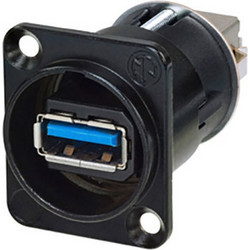 NEUTRIK ΒΥΣΜΑ USB ΣΑΣΙ D-TYPE ΑΡΣ/ΘΗΛ. NAUSB3-B