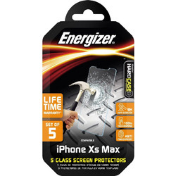 Tempered Glass Energizer Hard Case Professional 9H Anti Fingerprint για Apple iPhone Xs Max 11 Pro Max 5τεμ