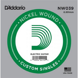 D'Addario NW039 Χορδή Ηλεκτρικής Κιθάρας Nickel Plated Steel 39"