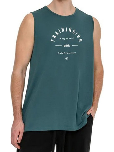 BodyTalk 1261-955123-00269 ανδρικό T-Shirt στάμπα myrtle πράσινο