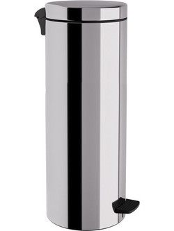 Χαρτοδοχείο 16 Lit Soft Close, No Inner Bucket - Inox, Pam & Co, O20 x H55 (cm) 16-2053-001