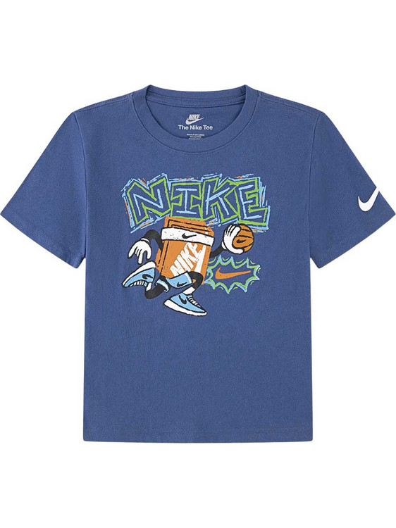 Nike Chalky Boxy Παιδικό T-Shirt Κοντομάνικο Μπλε 86N843-C54