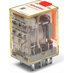 Ρελέ 2 Επαφών 5Α 230V AC LED +TEST RKE2CO730LT SHENLER