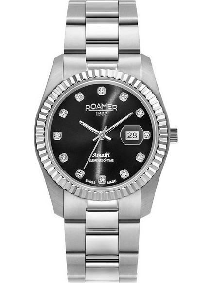 Roamer Γυναικείο Ρολόι με Ασημί Μεταλλικό Μπρασελέ R852844415920
