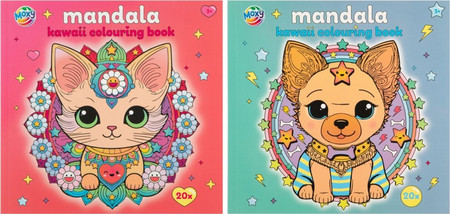 ΒΙΒΛΙΑ ΖΩΓΡΑΦΙΚΗΣ MOXY MANDALA KAWAII 20 ΦΥΛΛΑ