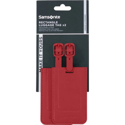 Samsonite 155592-1726 Revolution, Ετικέτα Βαλίτσας, Σετ 2 Τεμαχιών, ΑΤΑΝ, Κόκκινο