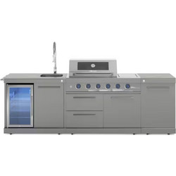 EMPIRE M1 outdoor kitchen | Gas grill | Cool Clean | Prep Gray