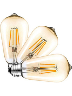 Λάμπα led Ε27 6W 2700K antique edison buld ST64