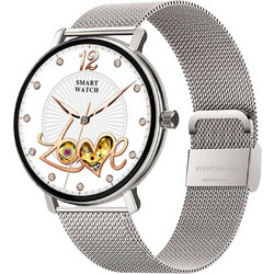 Wiwu SW07 Smartwatch με Παλμογράφο (Ασημί)