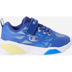 Champion Wave Παιδικά Sneakers με Φωτάκια Navy Μπλε Κίτρινα S33228-BS038
