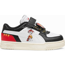 Puma Caven III Paw Patrol Παιδικά Sneakers Μπεζ Μαύρα Κόκκινα 405765-01
