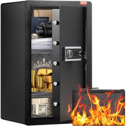 VEVOR Χρηματοκιβώτιο 3.5 cu.ft με Κλειδαριά, Κωδικό & Δακτυλικό Αποτύπωμα Μαύρο DMBXXLS3139C2FQ89V9