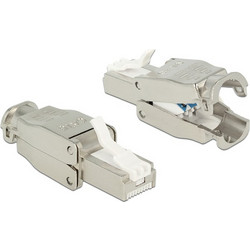 POWERTECH βύσμα δικτύου RJ45 CAB-N351, CAT 6A STP, tool-free, μεταλλικό