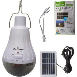 Ηλιακή Λάμπα LED 10W με Γάντζο και Power Bank CL-6028-7L