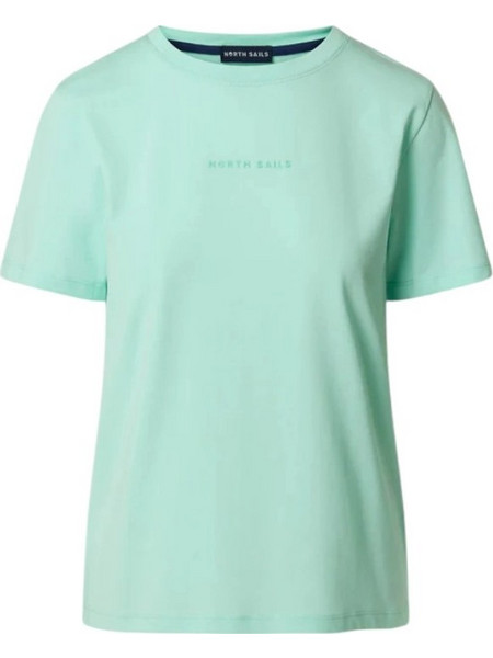 North Sails- Γυναικεία Κοντομάνικη Μπλούζα T-Shirt tonal logo 093524-000-0466 Πράσινο Ανοιχτό