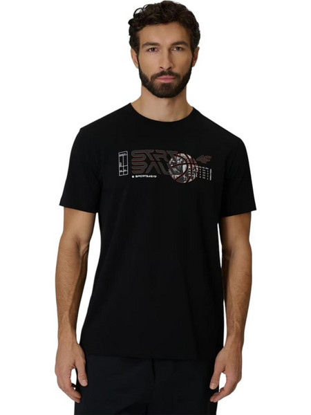 4F Ανδρικό T-Shirt 4FWSS26TTSHM3331-20S ΜΑΥΡΟ