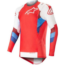 Μπλούζα Alpinestars Supertech Jersey Κόκκινο/Άσπρο/Μπλε