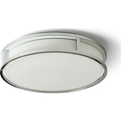 Rendl Light Studio Φωτιστικό GRANDE LED 35 Οροφής Γυαλί Οπάλ/Χρώμιο