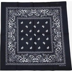 Bandana Paisley Black 70x70cm 13299-BLK