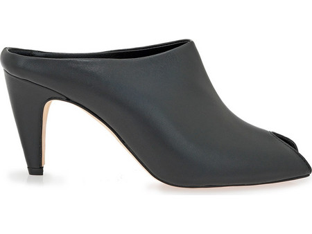 GISEL MOIRE MULES X47930204002 - ΜΑΥΡΟ ΔΕΡΜΑ GIULY 157-009-NERO NAPPA