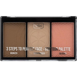 Wibo 3 Steps To Perfect Face Contour Bronzer & Highlighter Palette
