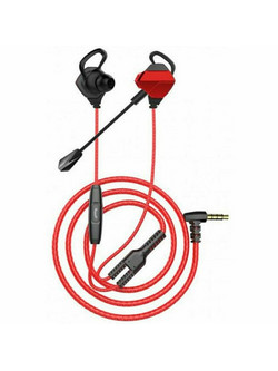 White Shark GE536 Gaming Headset In Ear Black Red