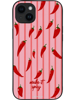 Sonique Stripe Stories Series Θήκη με Σχέδιο «Make It Spicy» (iPhone 14 Plus)