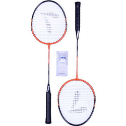 ΑΘΛΟΠΑΙΔΙΑ Ρακέτες Badminton με 2 μπαλάκια - Μαύρο/Πορτοκαλί 013.60228