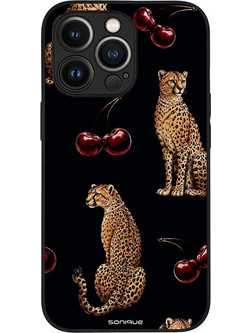 Sonique Diva Series Back Cover με Σχέδιο «Cherry Cheetah» (iPhone 13 Pro)