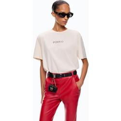 Pinko Μπλουζάκι Too Glam To Give A Damn με στρας 105526A3KJCL4