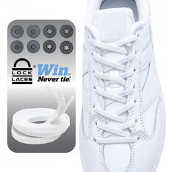 Lock Laces Flat White (LL-306274)