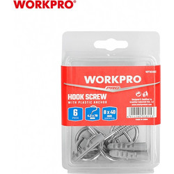 ΓΑΝΤΖΟΙ ΓΑΛΒΑΝΙΖΕ 4,2x70mm (ΣΕΤ 6 τεμ) WP361061 WORKPRO (ΚΑΡΤΕΛΑ)