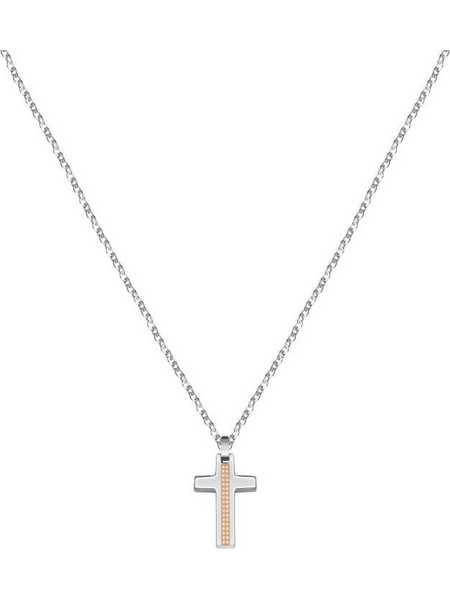 MORELLATO MOTOWN NECKL PENDANT CROSS SS RG 60CM