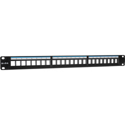 S-Link SL-F24N Patch Panel Keystone 1U 24 Θυρών 42386/SL-F24N