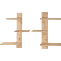 Ράφια αναρρίχησης γάτας Nextdeco Natural μασίφ ξύλο Υ150x68x31,8εκ