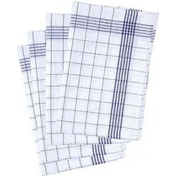 Bαμβακερή Πετσέτα Mπλε Kαρό 50x70 eκατ. 100% Μπλε Karlowsky