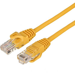 Alantec U/UTP Cat.5e Καλώδιο Δικτύου Ethernet 0.5m Yellow