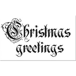 Stamperia Σφραγίδα Υψηλής Ανάλυσης 7x11cm Christmas Greetings