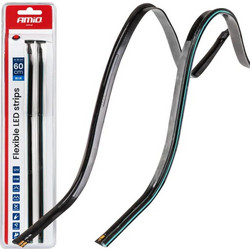Amio - Ταινία LED COB 12V Μπλε 2x30cm Flexible Πλαϊνού Φωτισμού για Σήμανση & Dynamic Look - Σετ 2 Τεμ. (04578 AM)
