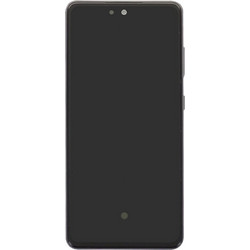 Γνήσια Οθόνη Super AMOLED και Μηχανισμός Αφής για Samsung Galaxy A52 A525F, A52 5G A526B με Πλαίσιο - Μαύρο - GH82-25754A (Service Pack)