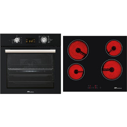 Multihome Φούρνος Ηλεκτρικός Άνω Πάγκου 65lt 56cm MH-6060 BL με Κεραμικές Εστίες MH-6135